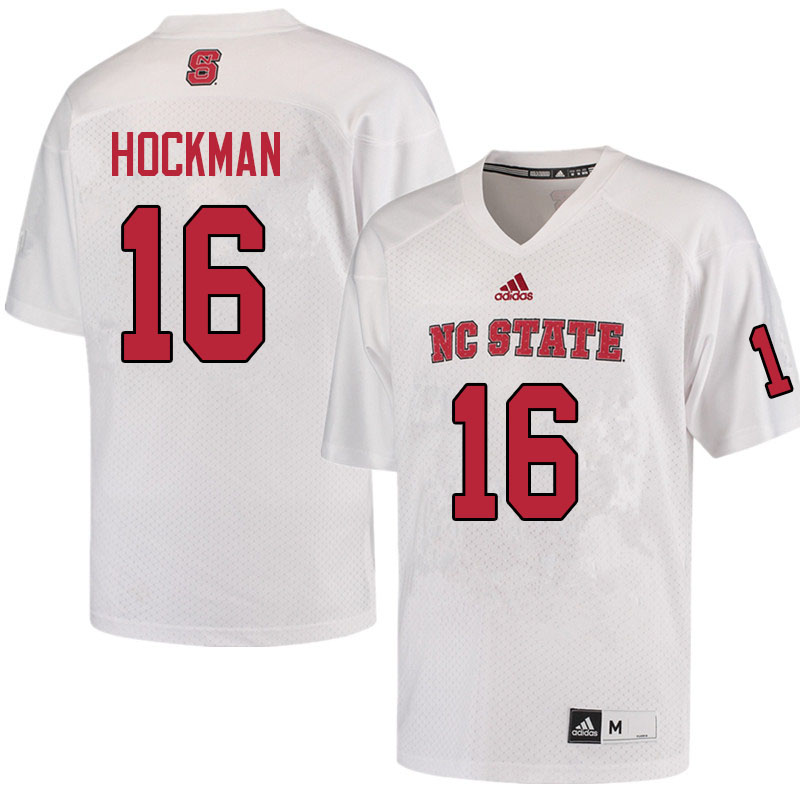 Men #16 Bailey Hockman NC State Wolfpack College Football Jerseys Sale-White
